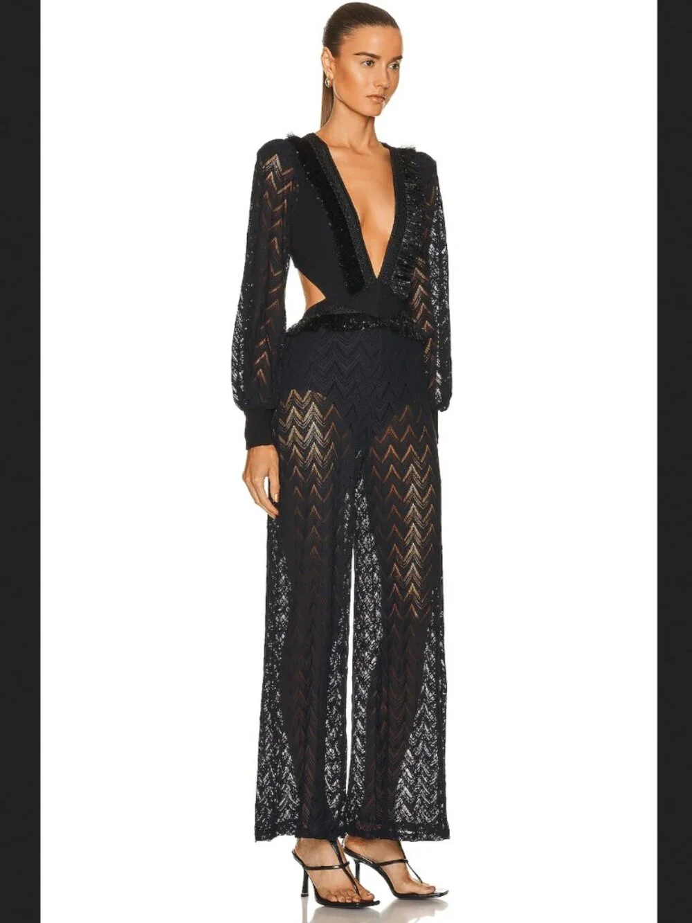 PatBO waist metallic cut